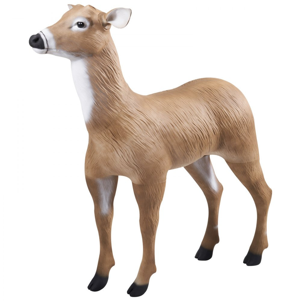 VEVOR Deer Decoy, Outdoor Deer Decoys for Hunting, Realistic Durable HDPE Doe Hunting Decoy, Foldable Legs for Easy to Carry and Use, for Garden Yard Decoration, 1-Pack