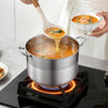 VEVOR Stainless Steel Stock Pot, 12-Quart Stainless Steel Stockpot with Glass Lid, PFOA-Free, PFAS-Free, Compatible with Gas Stoves, Induction Cooktops, Electric Stoves, for Soups, Stews, and Pasta