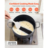 VEVOR Aluminum Stock Pot, 12-Quart Nonstick Ceramic Coated Pot with Glass Lid, PFOA-Free, PFAS-Free, Compatible with Gas Stoves, Induction Cooktops, Electric Stoves, for Soups, Stews, and Pasta