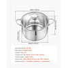 VEVOR Stainless Steel Stock Pot, 8-Quart Stainless Steel Stockpot with Glass Lid, PFOA-Free, PFAS-Free, Compatible with Gas Stoves, Induction Cooktops, Electric Stoves, for Soups, Stews, and Pasta