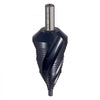 VEVOR Step Drill Bit, 3/16 to 1-3/8 inch, 3/8 inch Triangular Shank, TiAlN Coating Cobalt High Speed Steel, Four Spiral Flute Step Bit for Metal, Stainless Steel, Aluminum, Wood, Plastic, Fiberglass