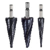 VEVOR Step Drill Bit Set, 1/8 - 7/8 inch, 3 Pieces Step Drill Bits, 1/4 inch Hex Shank, TiAlN Coating Cobalt HSS High Speed Steel, for Metal, Stainless Steel, Aluminum, Wood, Plastic, Fiberglass