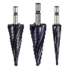 VEVOR Step Drill Bit Set, 1/8 - 7/8 inch, 3 Pieces Step Drill Bits, 1/4 inch Hex Shank, TiAlN Coating Cobalt HSS High Speed Steel, for Metal, Stainless Steel, Aluminum, Wood, Plastic, Fiberglass
