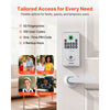 VEVOR Fingerprint Door Lock Set, Electronic Biometric Deadbolt Keyless Entry Door Lock with Handle, Pioneering Easy-Grip Design, Auto Locking, One-Time Code, Anti-Peeking Password, for Home, Silver