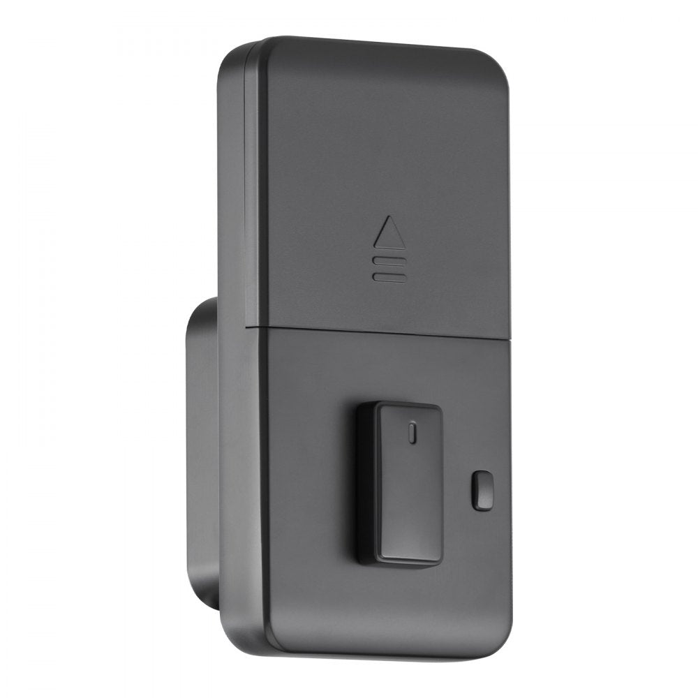 VEVOR Fingerprint Door Lock Set, Electronic Biometric Deadbolt Keyless Entry Door Lock with Handle, Pioneering Easy-Grip Design, Auto Locking, One-Time Code, Anti-Peeking Password, Matte Black