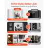 VEVOR Fingerprint Door Lock, Electronic Biometric Deadbolt with Pioneering Easy-Grip Design, Auto Locking, One-Time Code, Anti-Peeking Password, Keyless Entry Door Lock for Home, Apartment, Silver