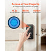 VEVOR Fingerprint Door Lock, Electronic Biometric Deadbolt with Pioneering Easy-Grip Design, Auto Locking, One-Time Code, Anti-Peeking Password, Keyless Entry Door Lock for Home Use, Matte Black