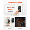 VEVOR Fingerprint Door Lock, Electronic Biometric Deadbolt with Pioneering Easy-Grip Design, Auto Locking, One-Time Code, Anti-Peeking Password, Keyless Entry Door Lock for Home Use, Matte Black