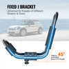 VEVOR Kayak Roof Rack, 1 Pair J-Bar, Soft Roof Rack, Top Mount Tie Down, Carrier for kayak, Surf Board, Canoe, SUP, Ski Board, Mount on Car, SUV, Truck, 1 Kayak