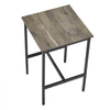 VEVOR Bar Table, Sturdy Metal Frame High Top Pub Table, Small Kitchen Dining, Cocktail Coffee Counter Bar Height Desk, Easy to Assemble, 24x24x36 in, for Living Room Party, Rustic Brown and Black
