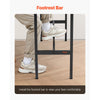 VEVOR Bar Table, Sturdy Metal Frame High Top Pub Table, Narrow Long Kitchen Dining, Cocktail Counter Bar Height Desk, Easy to Assemble, 55x15x39 in, for Living Room Party, Rustic Brown and Black