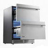 VEVOR Drawer Refrigerator, 24 in Undercounter Beverage Fridge, Large Capacity, Drink Cooler with 304 Stainless Steel Drawers, Temp Control, Powerful Compressor, for Kitchen, Office & Game Room