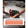VEVOR Press Tool Kit, 18V Electric Pipe Crimping Tool for 1/2", 3/4", 1" Copper Tubes, 24KN Press Tool Compatible with ProPress - with 3 VUS Jaws, 2pcs 2AH Batteries, Fast Charger & Carrying Case