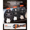 VEVOR Press Tool Kit, 18V Electric Pipe Crimping Tool for 1/2", 3/4", 1" Copper Tubes, 24KN Press Tool Compatible with ProPress - with 3 VUS Jaws, 2pcs 2AH Batteries, Fast Charger & Carrying Case