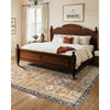 VEVOR Area Rug, 7.5 x 9.5 ft Large Washable Rug, Non-Slip and Tear-Resistant Soft Carpet, Pet & Child Friendly Vintage Area Rugs, Indoor Mat for Bedroom, Living Room, Office, Entryway, Brown Green