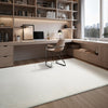 VEVOR Indoor Plush Area Rugs, 8 x 10 ft Soft Plush Carpet, Furry Shag Area Rugs for Living Room, Bedroom, Sunroom, Modern Home Decor Aesthetic, Non-Shedding, Non-Woven, Slip-Resistant, Ivory White