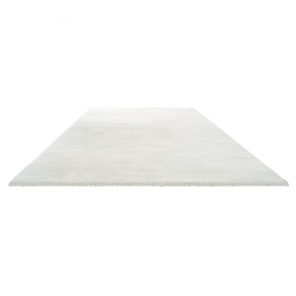 VEVOR Indoor Plush Area Rugs, 8 x 10 ft Soft Plush Carpet, Furry Shag Area Rugs for Living Room, Bedroom, Sunroom, Modern Home Decor Aesthetic, Non-Shedding, Non-Woven, Slip-Resistant, Ivory White
