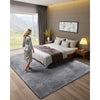 VEVOR Indoor Plush Area Rugs, 8 x 10 ft Soft Plush Carpet, Furry Shag Area Rugs for Living Room, Bedroom, Sunroom, Modern Home Decor Aesthetic, Non-Shedding, Non-Woven, Slip-Resistant, Smoke Gray