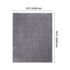 VEVOR Indoor Plush Area Rugs, 8 x 10 ft Plush Carpet, Area Rugs Furry with Long Plushs Pile, Thick & Durable High-Pile Rug for High-Traffic Areas, Non-Shedding & Non-Slip Backing, Blue-Gray