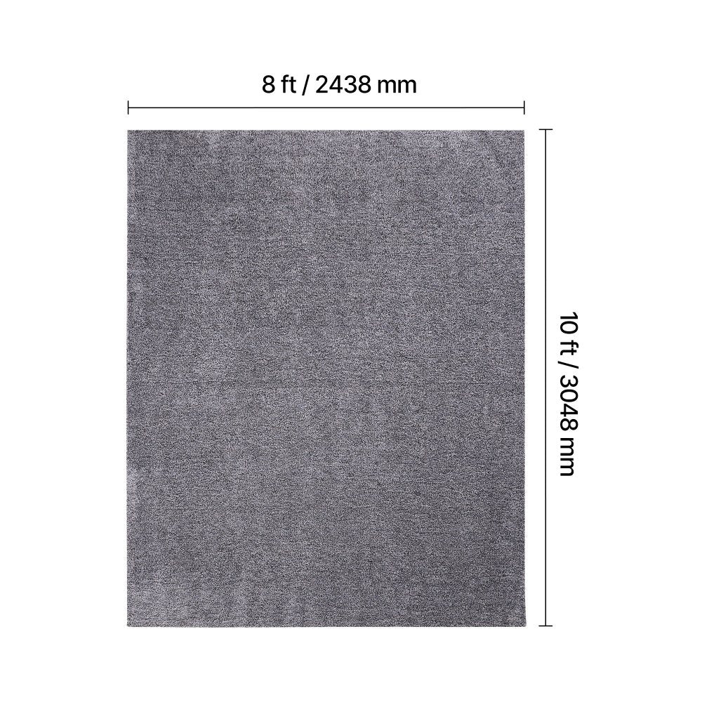 VEVOR Indoor Plush Area Rugs, 8 x 10 ft Plush Carpet, Area Rugs Furry with Long Plushs Pile, Thick & Durable High-Pile Rug for High-Traffic Areas, Non-Shedding & Non-Slip Backing, Blue-Gray