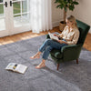 VEVOR Indoor Plush Area Rugs, 8 x 10 ft Plush Carpet, Area Rugs Furry with Long Plushs Pile, Thick & Durable High-Pile Rug for High-Traffic Areas, Non-Shedding & Non-Slip Backing, Blue-Gray