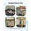 VEVOR Trampoline for Kids, Toddler Mini Trampoline, 132 lbs Capacity Indoor Outdoor Play Toys with Enclosure Net, Slide, and Ring, Easy to Assemble, Christmas Toys Birthday Gifts for Girls Boys