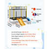 VEVOR Trampoline for Kids, Toddler Mini Trampoline, 132 lbs Capacity Indoor Outdoor Play Toys with Enclosure Net, Slide, and Ring, Easy to Assemble, Christmas Toys Birthday Gifts for Girls Boys