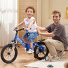 VEVOR Folding Toddler Balance Bike, 16" High-Carbon Steel Kids Bike with Adjustable Seat & Handlebar, Inflatable Tires, Portable Kids Balance Bicycle Gift for 5-8 Years Boys Girls, 99LBS Support