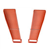 VEVOR Forklift Extensions 60 x 4.5 in, Upgrade Retaining Loop & Bottom Lock, for Forklifts and Forklift Trucks, Heavy-Duty Industrial Pallet Fork Attachments, Extended Load Handling, Orange, 1 Pair