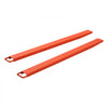 VEVOR Forklift Extensions 72 x 4.5 in, Upgrade Retaining Loop & Bottom Lock, for Forklifts and Forklift Trucks, Heavy-Duty Industrial Pallet Fork Attachments, Extended Load Handling, Orange, 1 Pair