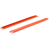 VEVOR Forklift Extensions 84 x 5.5 in, Upgrade Retaining Loop & Bottom Lock, for Forklifts and Forklift Trucks, Heavy-Duty Industrial Pallet Fork Attachments, Extended Load Handling, Orange, 1 Pair