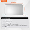 VEVOR Wall Mounted Makeup Mirror, 0.15" Thick, 22" x 30" Mirror with Aluminium Alloy Frame & Explosion-Proof Film, Scratch-Resistant Mirror with Z-Shaped Bracket, Fit for Bathroom/Bedroom/Living Room