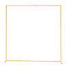 VEVOR Arch Backdrop Stand, 6.6 x 6.6 ft, Stable Structure, Easy Assembly, Square Gold Metal Arch Backdrop Stand for Wedding, Birthday Party, Graduation, Holiday Celebration, and Ceremony Decoration
