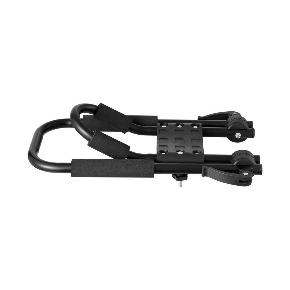 VEVOR Kayak Roof Rack 2 Pairs J-Bar, Soft Roof Rack Quick Folding, Top Mount Tie Down, Carrier for kayak, Surf Board, Canoe, SUP, Ski Board, Mount on Car, SUV, Truck, 2 Kayaks