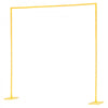 VEVOR Arch Backdrop Stand, 8 x 8 ft, Stable Structure, Easy Assembly, Square Gold Metal Arch Backdrop Stand for Wedding, Birthday Party, Graduation, Holiday Celebration, and Ceremony Decoration