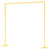 VEVOR Arch Backdrop Stand, 8 x 8 ft, Stable Structure, Easy Assembly, Square Gold Metal Arch Backdrop Stand for Wedding, Birthday Party, Graduation, Holiday Celebration, and Ceremony Decoration
