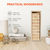 VEVOR Tumbling Timber Toy, 54 Blocks Tumble Tower Blocks Game, Pine Wood Tumbling Tower Game with Storage Crate, Wooden Stacking Game for 1 or More Players, Tumble Tower Family Game for Indoor/Outdoor