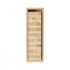 VEVOR Tumbling Timber Toy, 54 Blocks Tumble Tower Blocks Game, Pine Wood Tumbling Tower Game with Storage Crate, Multiple Ways to Play Wooden Stacking Game, Tumble Tower Family Game for Indoor/Outdoor