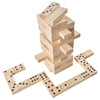 VEVOR Tumbling Timber Toy, 60 Blocks Giant Tumble Tower Blocks Game, Pine Wood Tumbling Tower Game with Carry Bag and Scoreboard, Wooden Stacking Game, Tumble Tower Family Games for Indoor/Outdoor