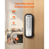 VEVOR Mechanical Keyless Entry Door Lock, 14 Key Mechanical Door Lock, Mechanical Keypad Door Lock with Adjustable Thumb Knob, Single-Side Zinc Alloy Waterproof Keyless Gate Lock, for Home Office