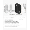VEVOR Mechanical Keyless Entry Door Lock, 14 Key Mechanical Door Lock, Mechanical Keypad Door Lock with Adjustable Thumb Knob, Single-Side Zinc Alloy Waterproof Keyless Gate Lock, for Home Office