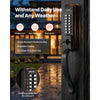 VEVOR Mechanical Keyless Entry Door Lock, 2.0 Code Upgrade, 4-7 Digits Code, Double-Sided Push Button Combination Keypad Door Lock with Pull Handle, Auto Locking, for Garden Gates, Indoor or Outdoor