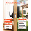 VEVOR Mechanical Keyless Entry Door Lock, 2.0 Code Upgrade, 4-7 Digits Code, Single-Sided Push Button Combination Mechanical Keypad Door Knob, Auto Locking, for Garden Gates, Indoor or Outdoor, Black