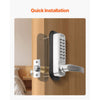 VEVOR Mechanical Keyless Entry Door Lock, 14 Key Mechanical Door Lock, Mechanical Keypad Door Lock with Handle, Stainless Steel Waterproof Keyless Gate Lock, for Home Office Outdoor Fence Garage Yard