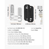 VEVOR Mechanical Keyless Entry Door Lock, 14 Key Mechanical Door Lock, Mechanical Keypad Door Lock with Handle, Stainless Steel Waterproof Keyless Gate Lock, for Home Office Outdoor Fence Garage Yard