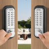 VEVOR Mechanical Keyless Entry Door Lock, 14 Key Mechanical Door Lock, Mechanical Keypad Door Lock with Handle, Stainless Steel Waterproof Keyless Gate Lock, for Home Office Outdoor Fence Garage Yard