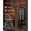 VEVOR Mechanical Keyless Entry Door Lock, 2.0 Code Upgrade, 4-7 Digits Code, Double-Sided Push Button Combination Mechanical Keypad Door Knob, Auto Locking, for Indoor or Outdoor, Oil-Rubbed Bronze