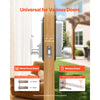 VEVOR Mechanical Keyless Entry Door Lock, 2.0 Code Upgrade, 4-7 Digits Code, Single-Sided Push Button Combination Mechanical Keypad Door Knob, Auto Locking, for Garden Gates, Indoor or Outdoor, Silver