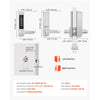VEVOR Mechanical Keyless Entry Door Lock, 2.0 Code Upgrade, 5 Digits Code, Single-Sided Push Button Combination Keypad Door Lock with Handle, Auto Locking, for Garden Gates, Indoor or Outdoor, Silver