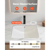 VEVOR Undermount Bathroom Sink, 20.87 x 14.76 Inch Rectangular White Ceramic Vessel Sink with Overflow Hole, Under Counter Drop in Modern Lavatory Vanity Bath Wash Bowl Basin, Rectangle Small Space